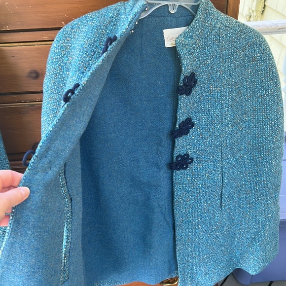 Custom Pendleton mini dress and cape - Picture 9 of 9